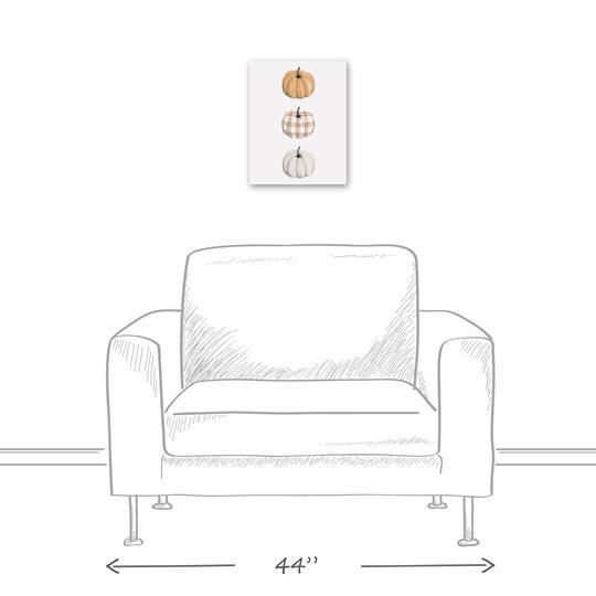 Fall Pumpkin Trio Canvas Wall Art